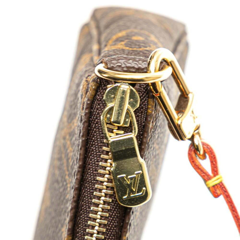 LOUIS VUITTON Brown Monogram Leather Pochette Mini Bag - Picture 7 of 12